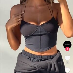 Joah Brown Cross Back Strappy Cami